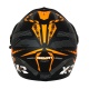 Шлем кроссовый BEON B-600 MATT-BLACK ORANGE